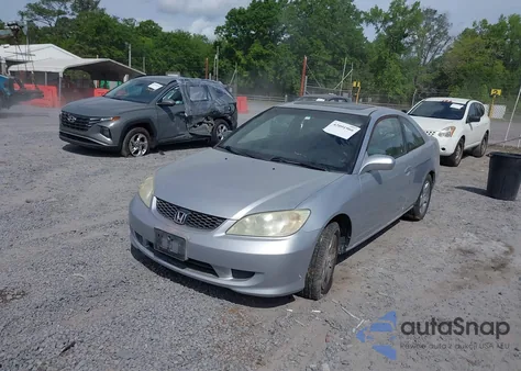 2004 Honda Civic Ex из США, поврежденный, VIN 1HGEM22064L082972